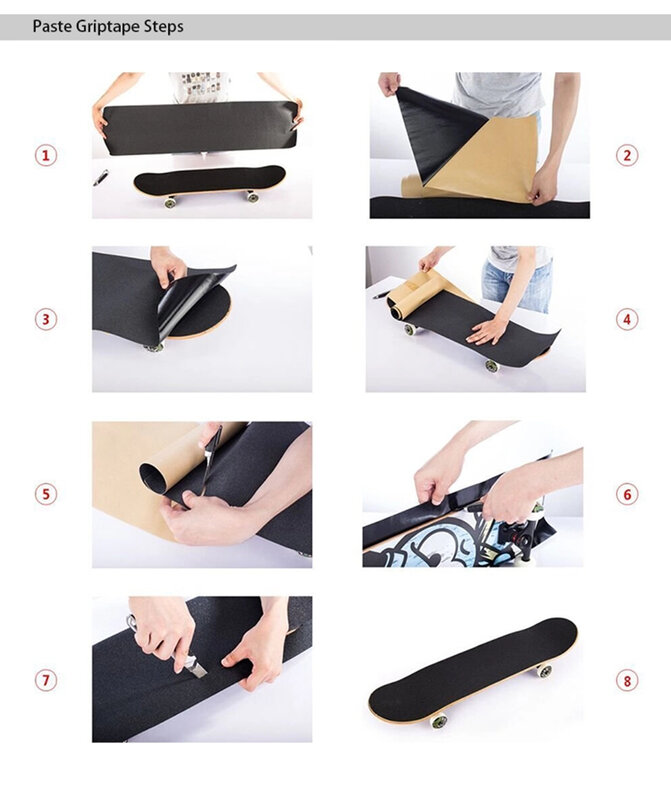 2021 Ewin 9*33inch Waterproof Durable Skateboard Grip Tape  Longboard Tape Self Adhesive Skateboard Anti Skid Tape