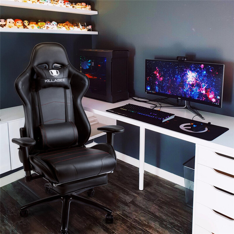 Gaming Büro Stühle 180 Grad Liege Computer Stuhl Komfortable Executive Computer Sitz Racer Liege PU Leder