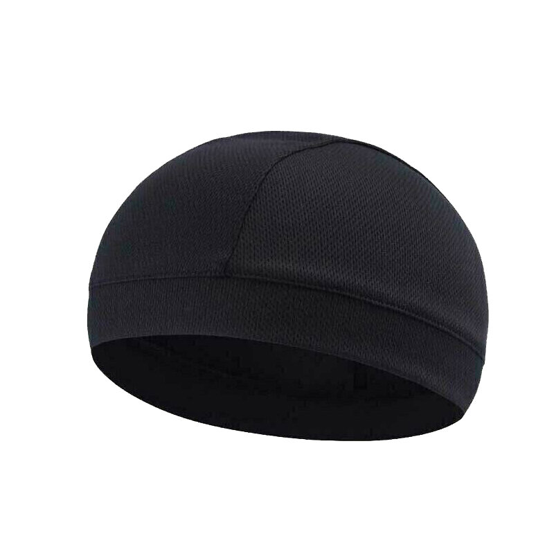 1/2pcsหมวกกันน็อคInner Cooling Cap - Moisture Wicking Cooling Skull Cap Sweatband Beanieหมวกสีดำหมวกขี่นุ่มcool