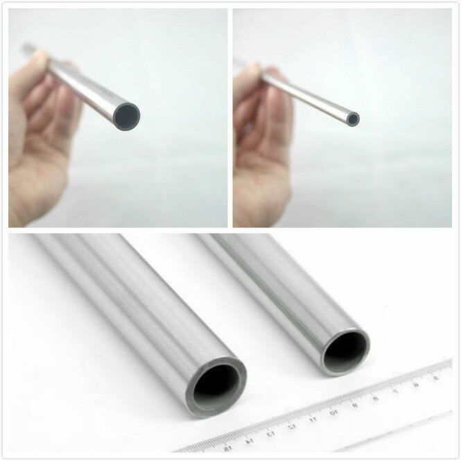 Length500mmMulti-specification tubo reto sem emenda capilar de aço inoxidável pode resistir a alta temperatura e é fácil de limpar