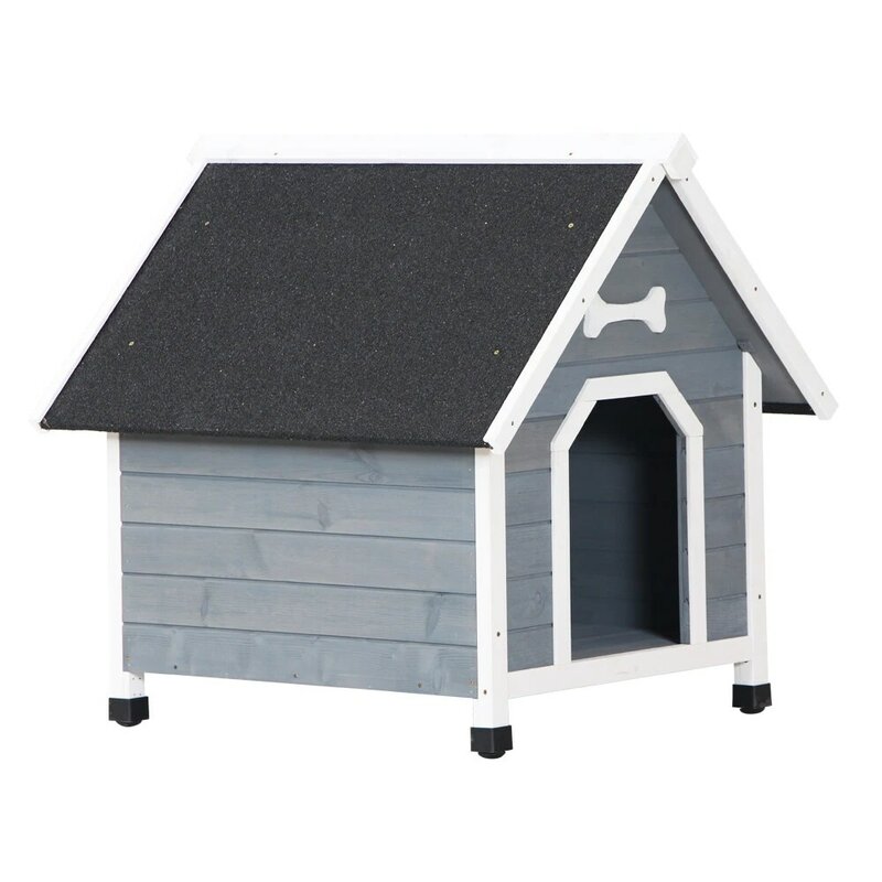 Casa de perro impermeable para exteriores, refugio de madera para el hogar, almacén de EE. UU.