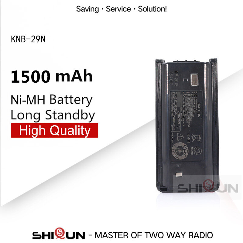 Batería de 1500mAh para walkie-talkie, 1 o 5 piezas, KNB-29, KNB-29N, KNB-30, KNB-30A, TK-2202, TK-2200LP, TK2200, TK-3200LP
