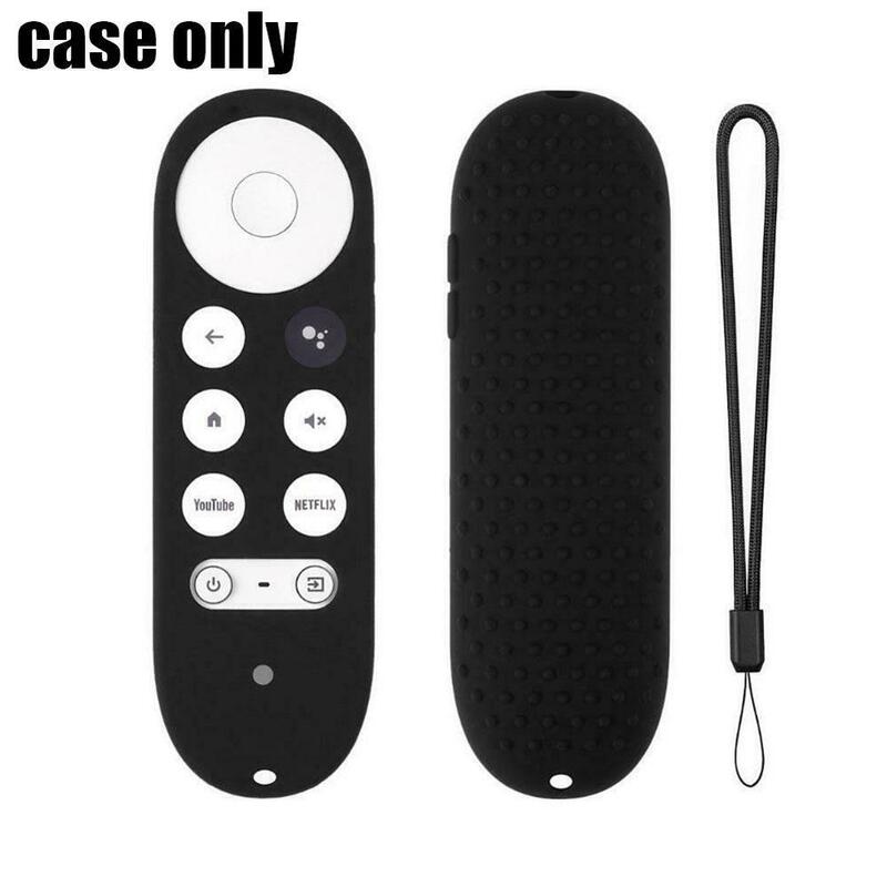 1PC TV Silicone Case For -Google TV 2020 Voice Remote Silicone Case Protective Cover Skin Remote  Control Protection Shockproof