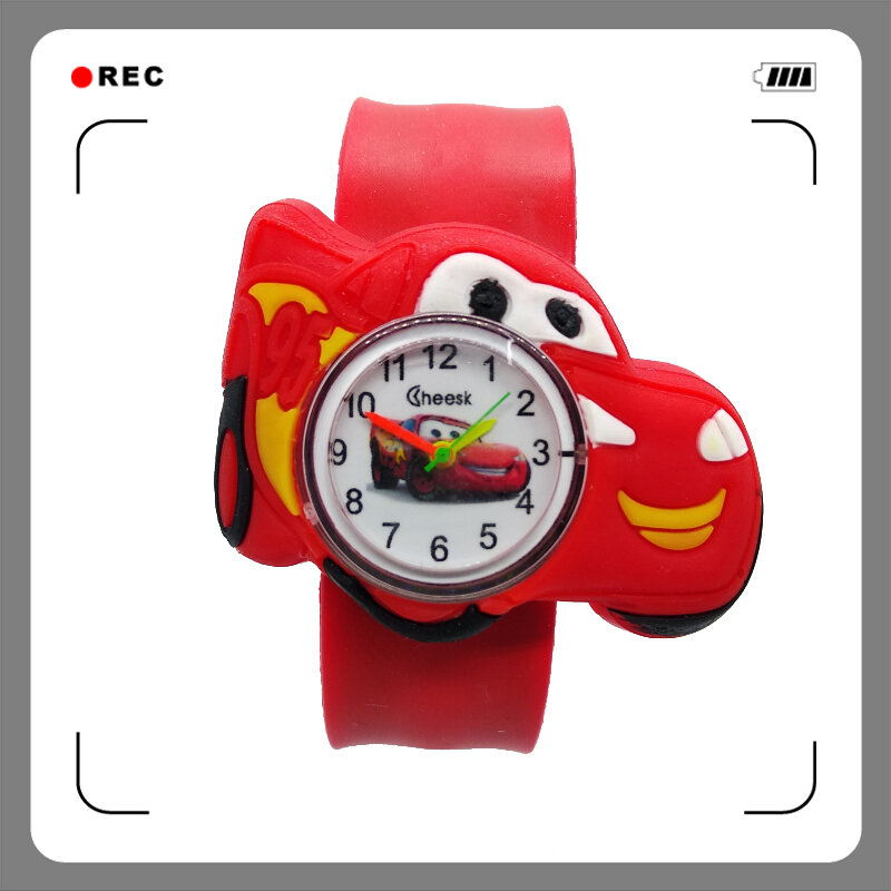 Cartoon Car Watch bambini tempo di apprendimento giocattolo orologi per bambini per ragazze ragazzi regalo di buon compleanno studenti orologio braccialetto per bambini