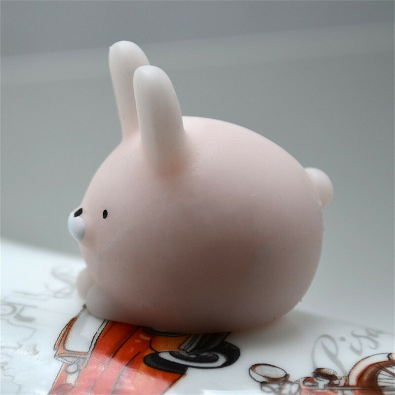 Bonito kawaii mini coelho gordo cura espremer abreact diversão piada presente subindo brinquedos sensoriais squeeze squishy anti-stress presentes pacote