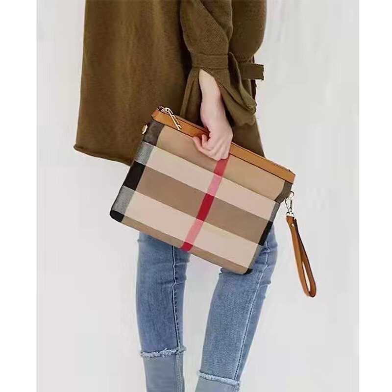 2021 New Hit Color Women's Small Square Bags Canvas Clutch Bag Shoulder Messenger Female Bags Simple Matching Envelope Bag