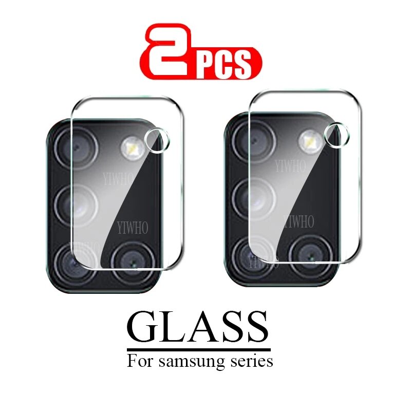 Cristal de lente de cámara para móvil, Protector de pantalla para Samsung Galaxy A51, A71, Note 20, S20, Ultra Plus, S20 +, A31, A21S, M31, A02, A12, S21, S20 Fe, 2 uds.