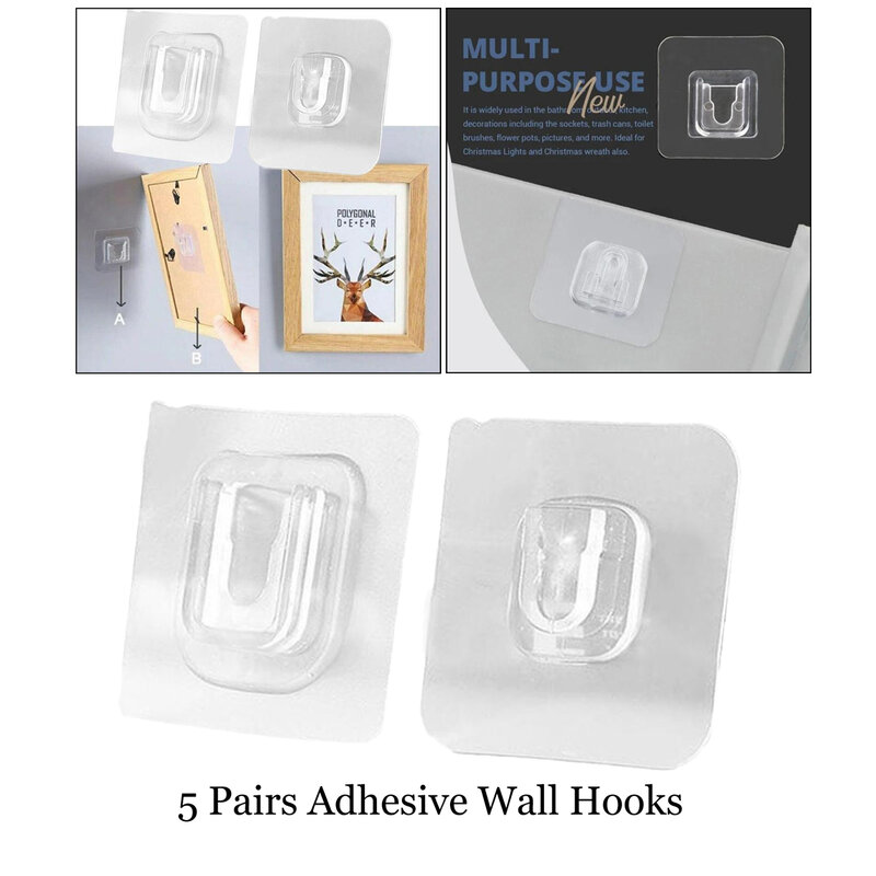 Doppelseitige PVC Adhesive Aufhänger Starke Transparent Wand Haken Saugnapf Sucker Für Küche Bad Wand Lagerung Halter