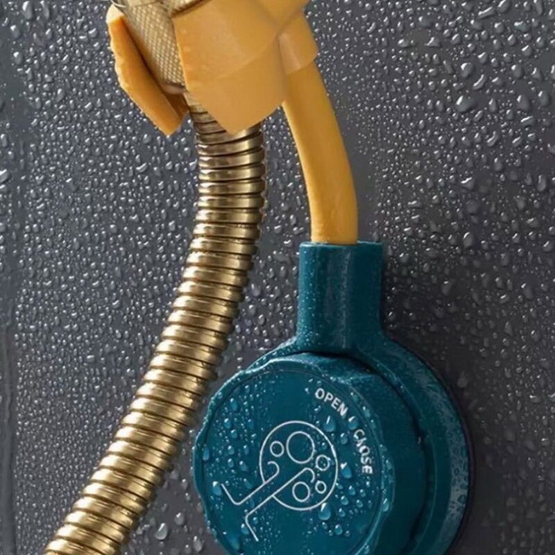 D5 360° Spin Shower Head Holder Punch-Free Adjustable Wall Mounted Adjusting Bracket Base Mount Brackets Bathroom Accessories
