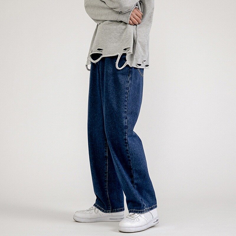 2021 Jeans da uomo Vintage Streetwear allentati dritti nuovi pantaloni larghi Casual Cowboy Mans pantaloni Hip-Hop coreani Jeans estivi