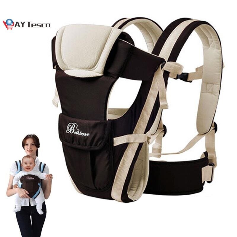 Anyuanbaby estilingue 0-30 meses frente respirável frente enfrentando portador de bebê 4 em 1 infantil confortável mochila bolsa envoltório do bebê pop it