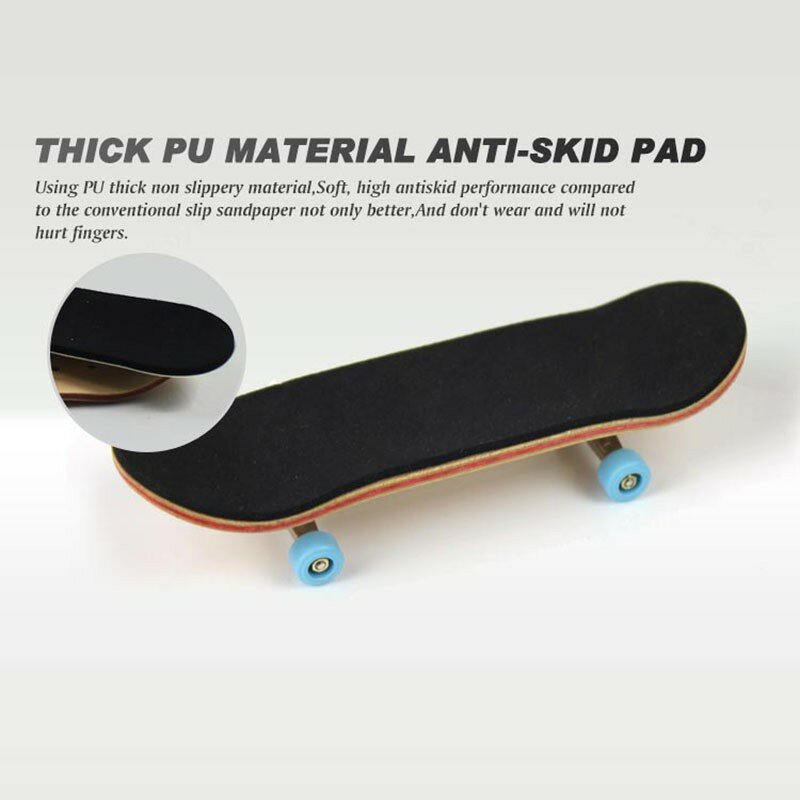 Pro Finger SkateBoard tastiera in legno Finger SkateBoard legno base per le dita con cuscinetti Set di nastri in schiuma per ruote