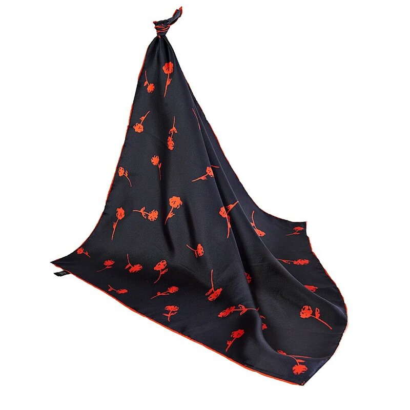 CISULI-bufanda de sarga de seda 100% para mujer, pañuelo cuadrado de seda pura, 70x70, 03