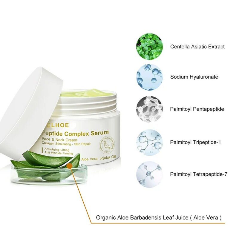 20g/30g/50g aligerar las líneas polipéptido esencia crema Anti-envejecimiento reafirmante piel cara suero para el cuidado de la piel