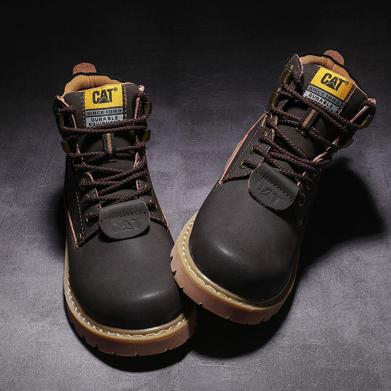 Botas Martin de alta gama para hombre y mujer, botas de herramientas resistentes al desgaste antideslizantes para exteriores, botas de terciopelo de alta calidad