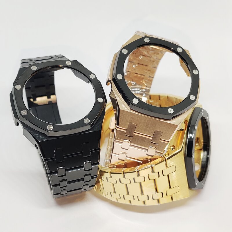 Hontao Casioak 3th Generatie GA2100 Metalen Horloge Band GA2110 Horlogeband Bezel Voor Casio G-Shock GA-2100 Vervanging Accessoires