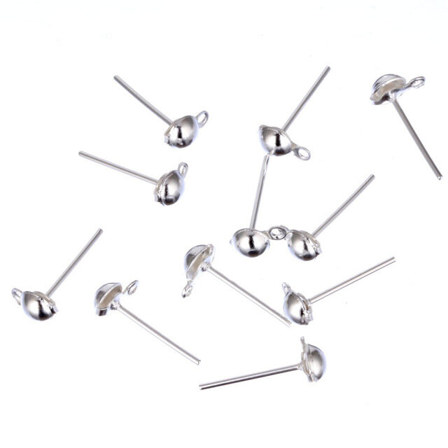 Finding Plate Needle New For DIY Stud Earring Jewelry Making 100pcs Alloy High-quality parts Accessories