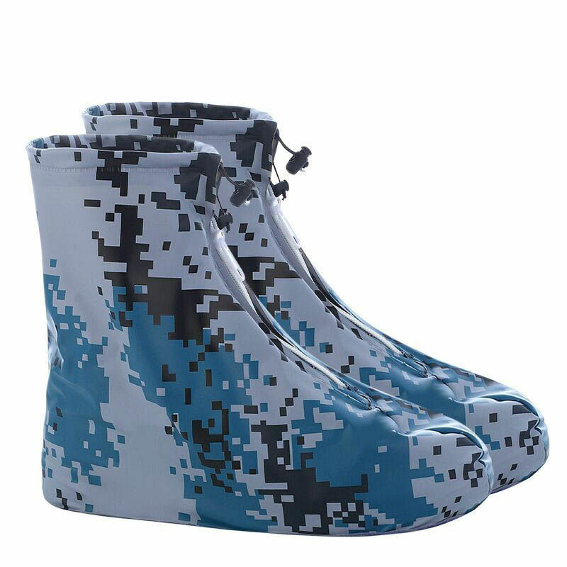 Cubierta de zapatos impermeable para hombre y mujer, calzado antideslizante y resistente a la nieve y a la suciedad, con capa impermeable