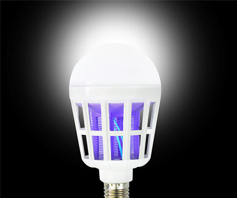 LED przeciw komarom łapka na owady zabijanie inteligentna żarówka LED lampa podwójnego zastosowania inteligentny światłoczuły porażenie prądem CCC