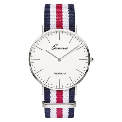 Zegarki meskie relógio casual de marca de luxo, relógio simples de múltiplas cores com pulseira de tecido masculino e feminino, relógio de pulso de quartzo