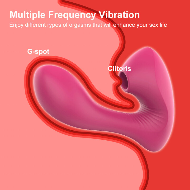 G-spot clitoride ventosa vibratore stimolatore del clitoride masturbatore femminile Dildo vibratore del pene giocattolo del sesso per le donne mutandine prodotto per adulti