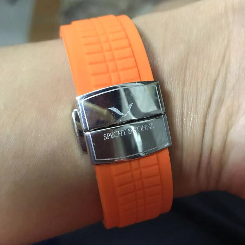 Casual Mode Arabischen Herren Quarz Uhr Automatische Datum Orange Gummiband Stahl Uhr Chronograph Luminous Arabisch Männlichen Armbanduhr