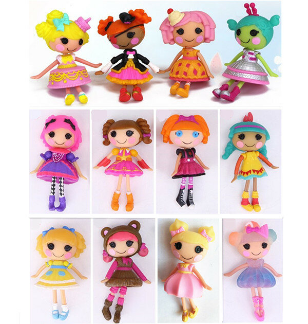 Muñecas Lalaloopsy de 3 pulgadas para niñas, minimuñecas de juguete, casa de juegos, regalo para niños