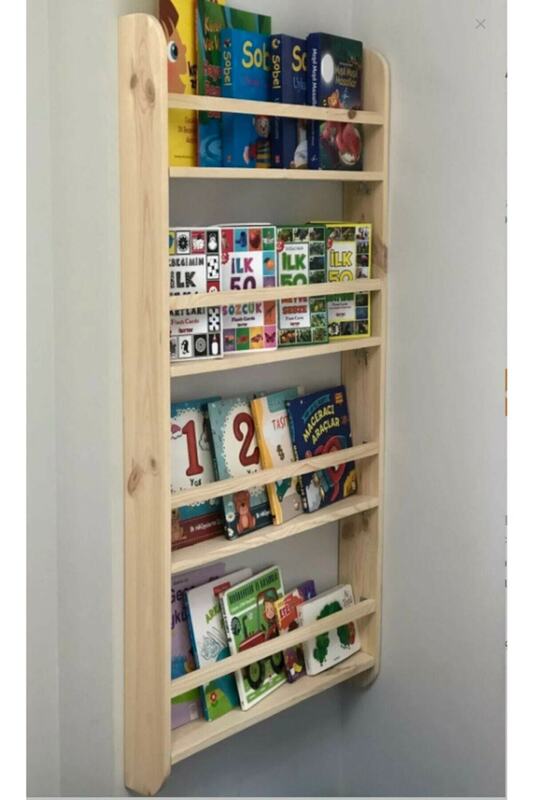 خزانة كتب تعليمية خشبية ، 4 أرفف مثبتة على الحائط ، للكبار والأطفال ، خزانة كتب ، خزانة كتب عالية الجودة ، حامل ، جديد 2021
