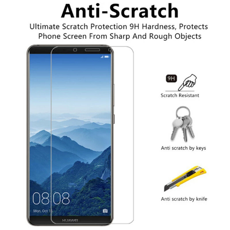 2Pcs Toughed Protective Film for Huawei Mate 10 Pro 20 Lite 9 8 7 Screen Protector Tempered Glass on Huawei Mate S 30 9H Glass