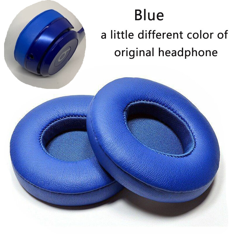 1pair Replacement Ear Pads Cushion For Beats Solo 2 Solo 3 Wireless Earpads Earbuds Headset Ultra-soft Case Earphone Accessorie