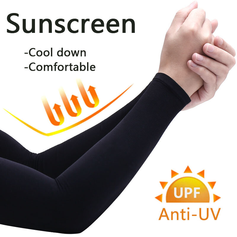 Krótki styl Ice Fabric rękawy naramienne bieganie jazda na rowerze rękaw ochronny przeciwsłoneczny moda kobiety/mężczyźni fajne letnie ramię zewnętrzne pokrycie Unisex