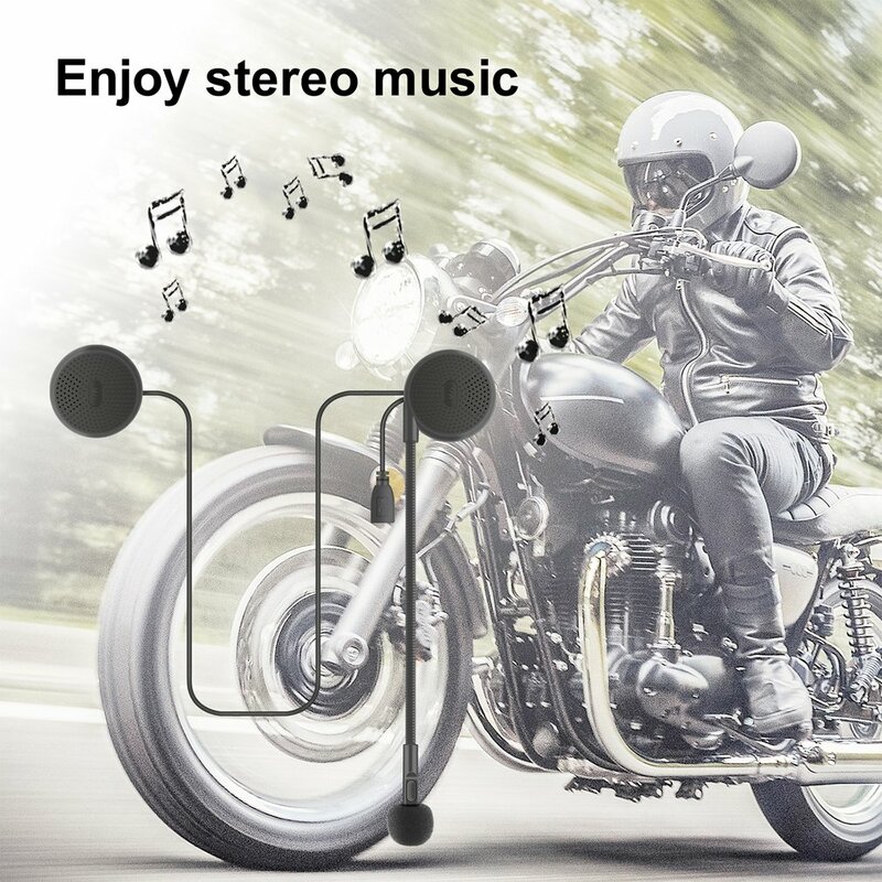 Wireless 5.0 Stereo Vocal Clip Motorcycle Helmet Headset Fine Workmanship Lightweight And Portable Headset