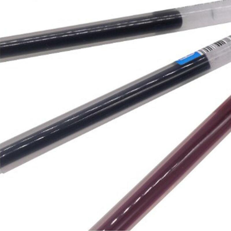 Pluma de Gel de gran capacidad para estudiantes, pluma con forma de atenuación de tinta de 0,38mm, suministros de papelería escolar, recarga de bolígrafos de escritura suave, bricolaje