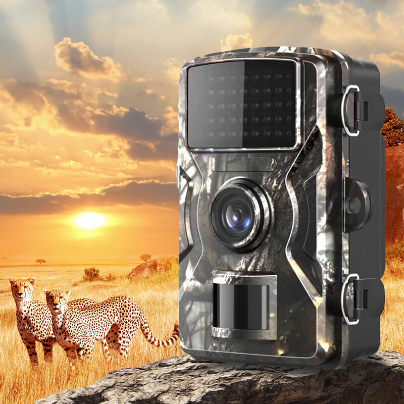 DL-100 trail camera floresta câmera 12mp 1080p caça câmeras de rastreamento jogo ip66 visão noturna câmera wildlife foto armadilha rastreamento