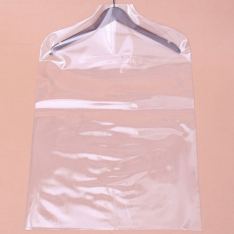 Paquete de cubiertas transparentes de PVC para ropa, abrigo, chaqueta, camisa, traje, funda protectora a prueba de polvo y humedad FC61, 5 uds.