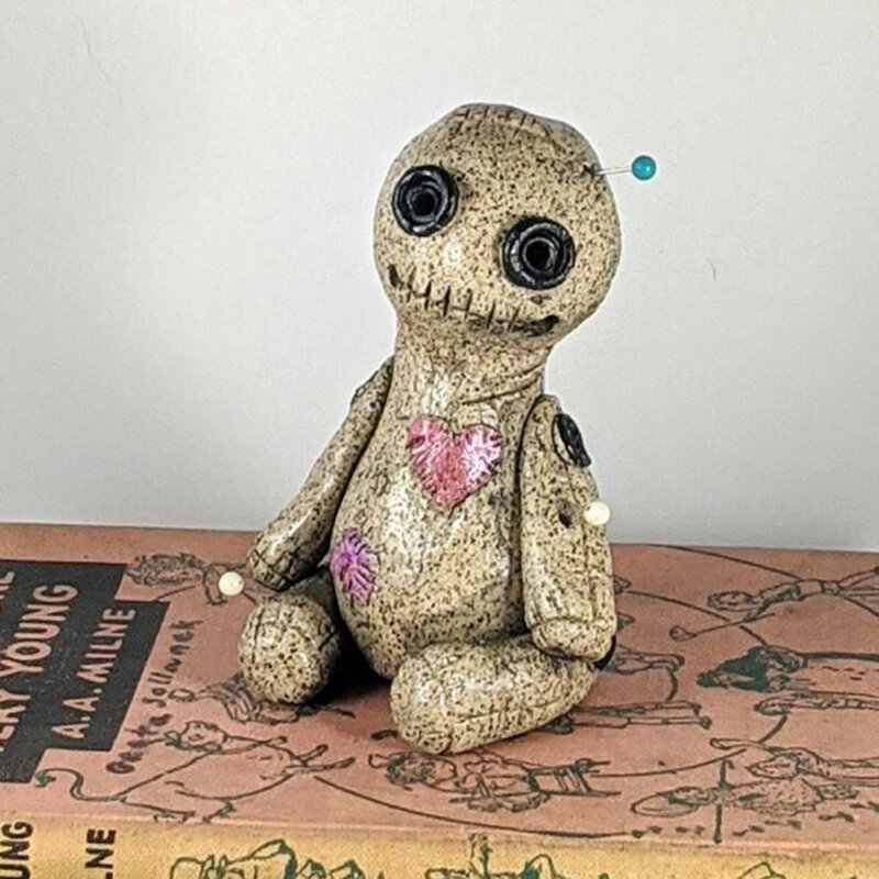 Voodoo boneca cone queimador de incenso desktop resina ornamento artesanal carft ornamentos decorativos adereços decoração para casa censer