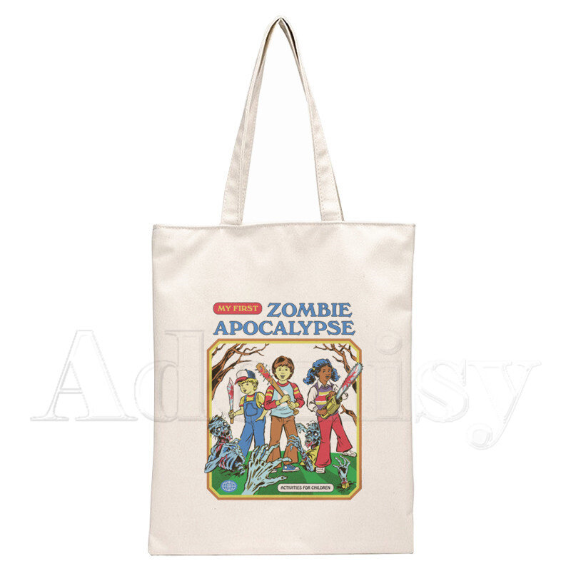 女性のための再利用可能なハンドバッグ,漫画の賢いilシリーズのショッピングバッグ