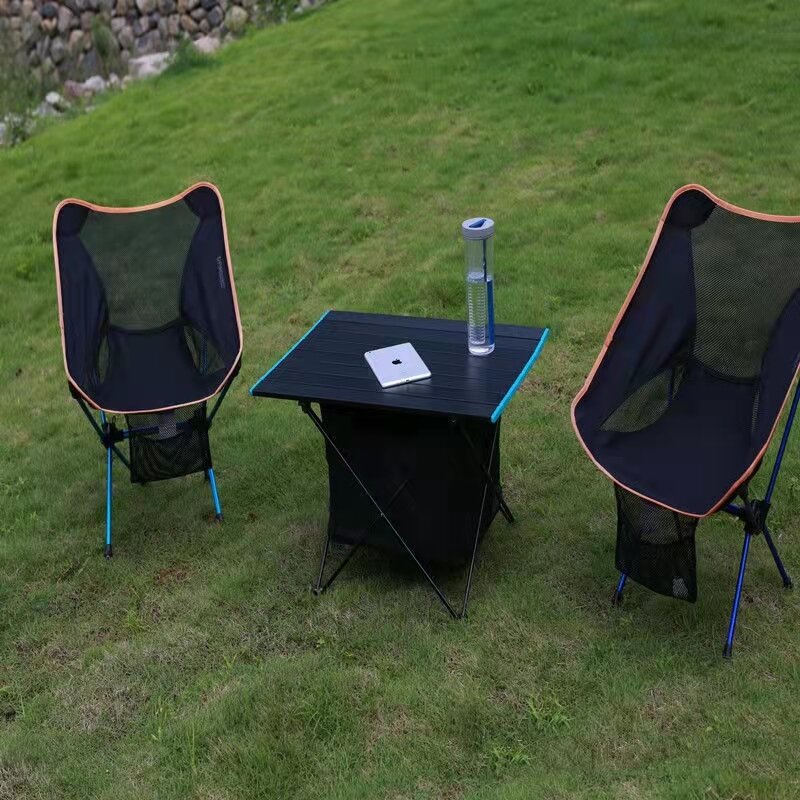 Mesa plegable portátil para exteriores, mesa de Camping de aleación de aluminio, ultraligera, para barbacoa, patio disponible