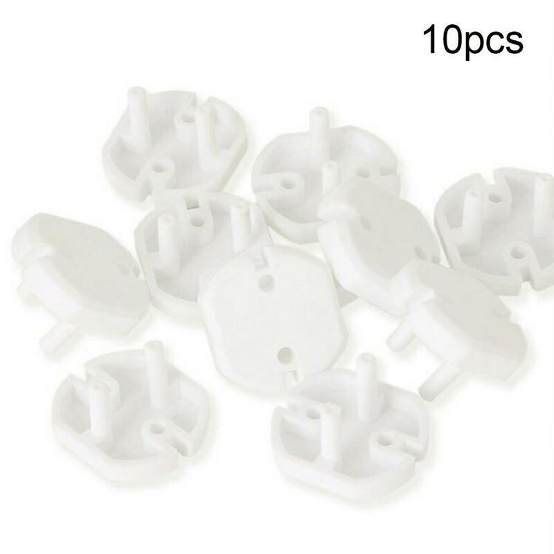 10Pcs Baby Outlet Cover Anti Electric Shock EU Power Outlet Plug Protection Covers Childproof For EU Power Protection For Child
