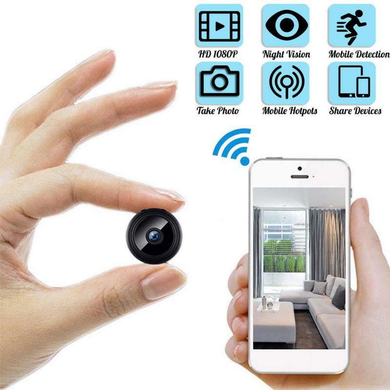 Ip wifi mini câmera de vigilância câmeras secretas controle remoto monitoramento proteção segurança detecção 1080p filmadoras
