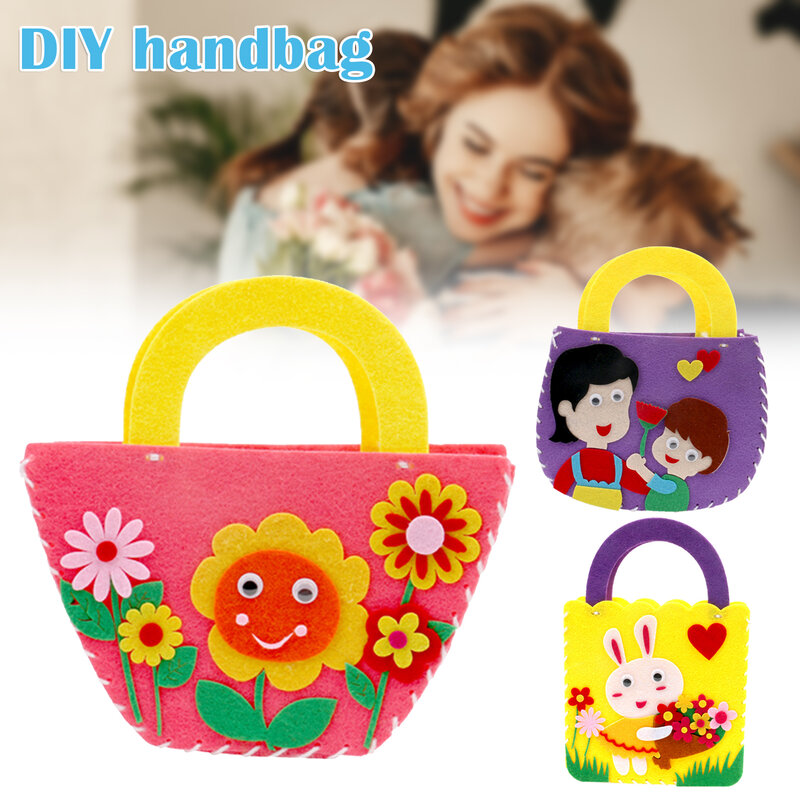 Venda quente artesanal diy colorido saco feito à mão material pacote aprendizagem precoce educação brinquedos de ensino para o miúdo