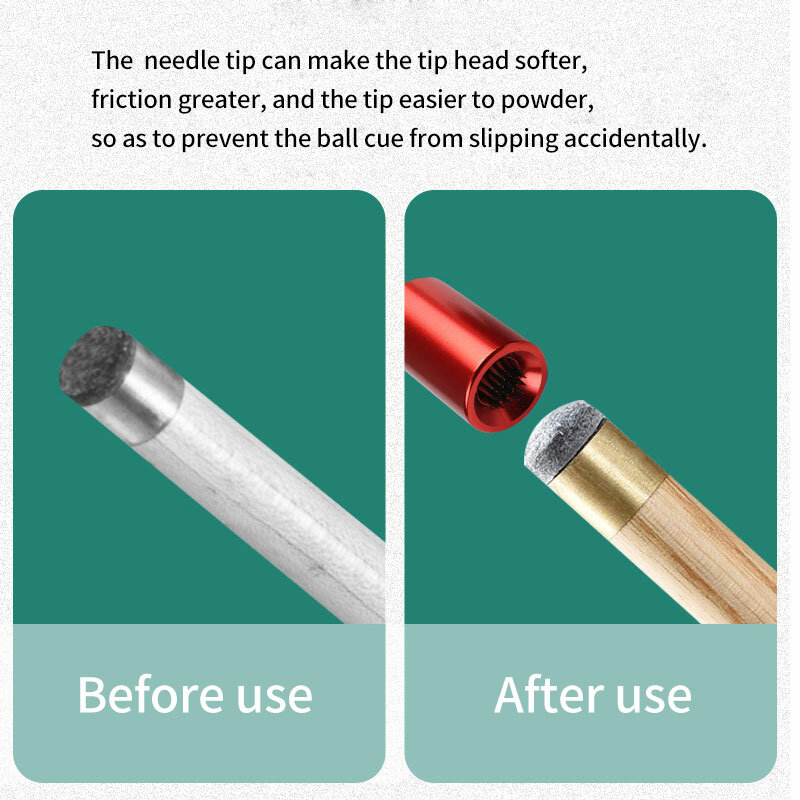 Cuppa billiard pole tip needle sharpener metal two in one multi-functional shaving tip tool billiard pole
