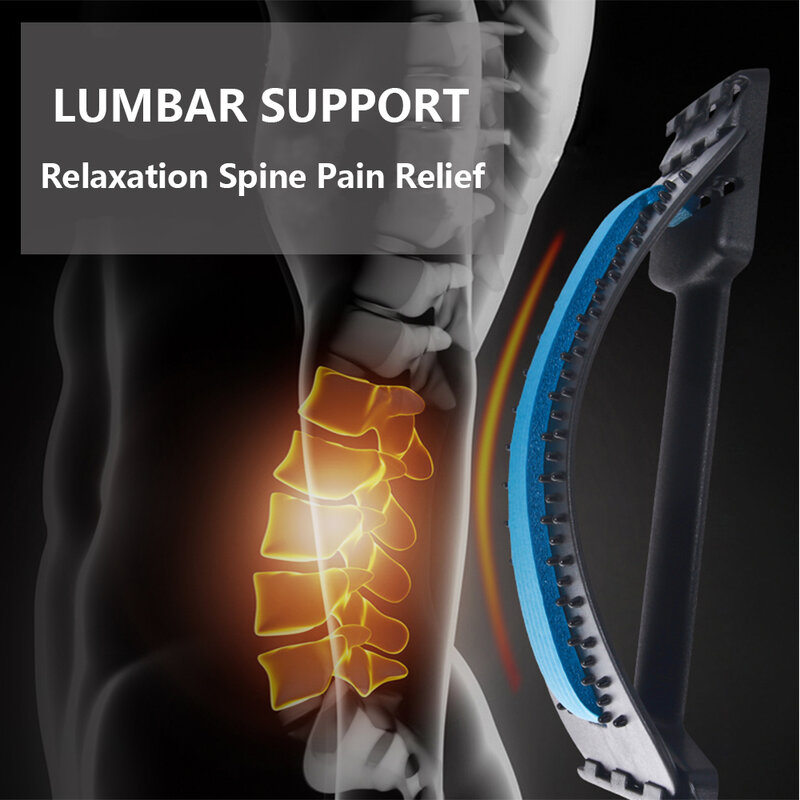 Barella posteriore massaggiatore supporto per la schiena magico massaggio elasticizzato rilassamento Fitness colonna vertebrale sollievo dal dolore barella lombare ortopedica