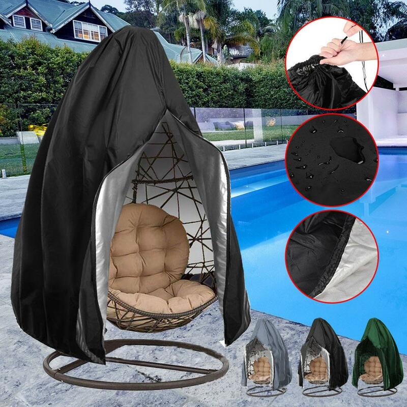 Hanging Egg Chair Cover Waterproof Patio Swing Dustproof Chair Cover For Outdoors Garden Protective Case