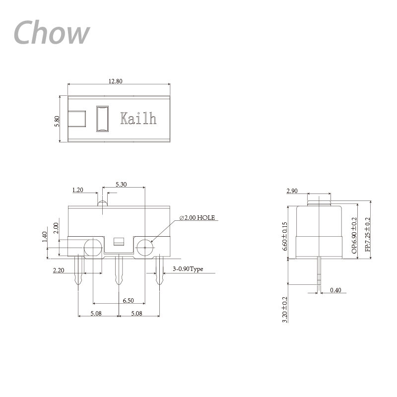 6 Chiếc Kailh GM 4.0 Nút Bấm Chuột Chuyển Microswitch Cho Chuột Chơi Game Logitech Sử Dụng Chuột Máy Tính Trái & nút Bên Phải