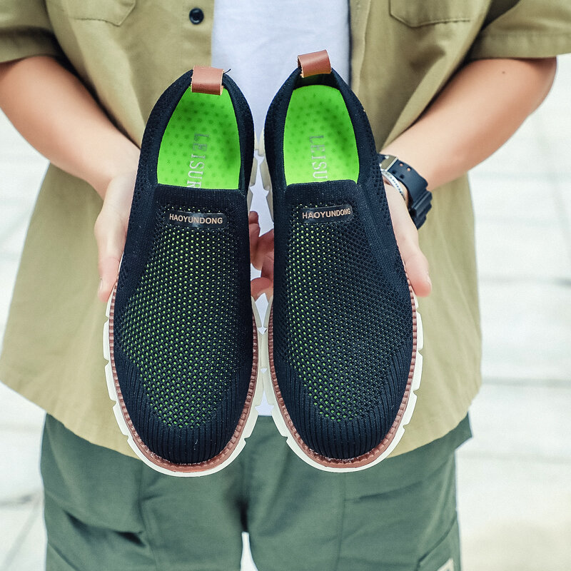 2022 nuove scarpe Casual da uomo in Mesh moda leggera traspirante scarpe con suola morbida estate sport all'aria aperta Fitness Sneakers di grandi dimensioni