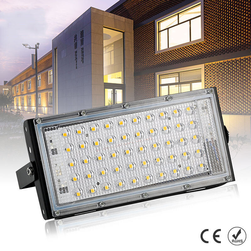 Światło halogenowe LED światło zewnętrzne ing AC 220V zewnętrzny projektor oświetleniowy reflektor oświetlenie krajobrazu Focus Spotlight 100W światło zewnętrzne
