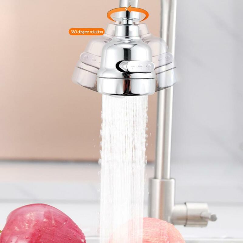 Buse de mélangeur de robinet aérateur pour la cuisine, tête de pulvérisation rotative à 360 degrés, diffuseur de barboteur, tête de filtre de robinet à économie d'eau