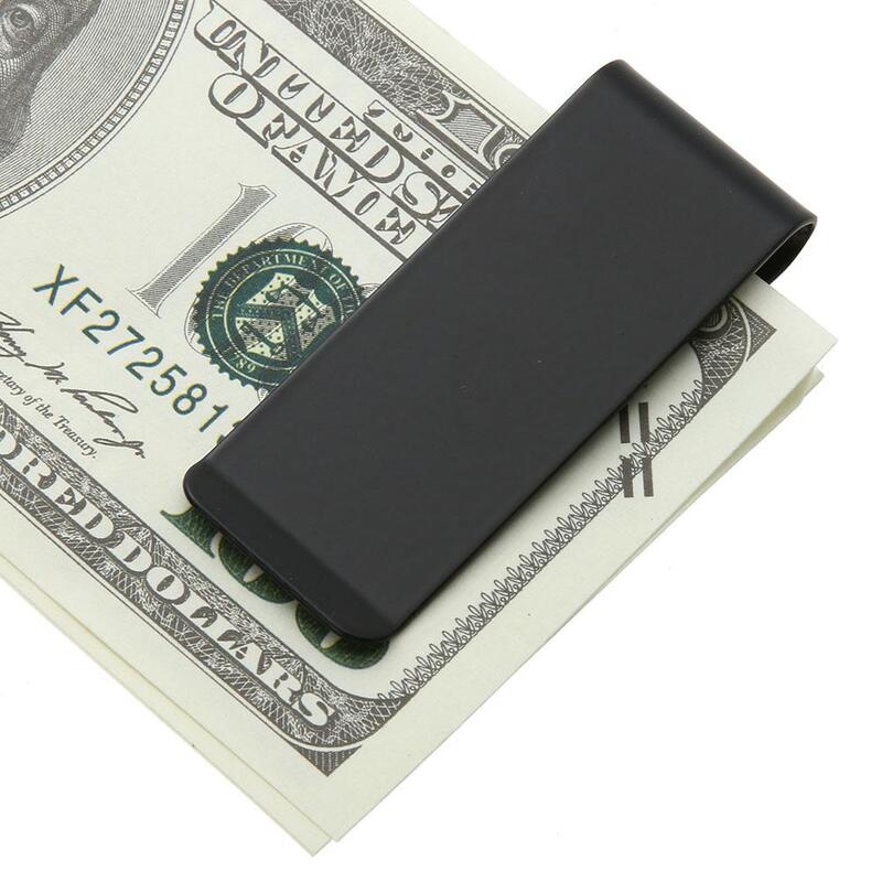 แฟชั่นโลหะสแตนเลสสตีลเงินสดคลิปคลิปสำหรับผู้ถือกระเป๋าบัตรเครดิตเงินคลิปบิล