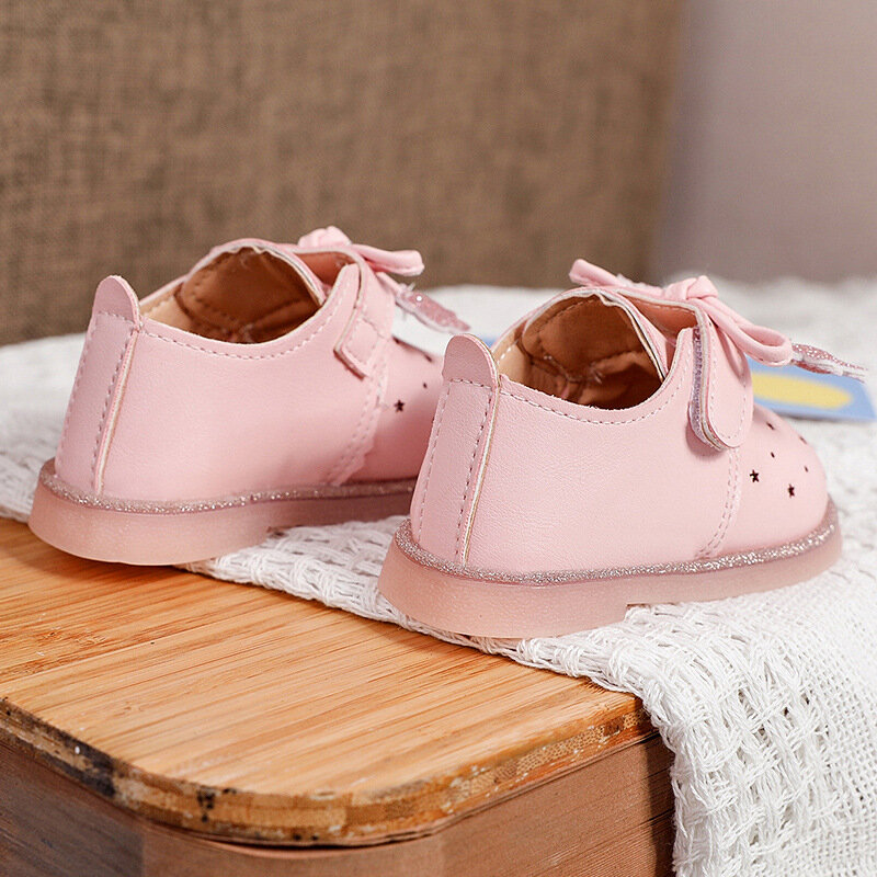 ベビー子供の靴春秋の幼児のフラット革の靴単一のソフトボトム王女スニーカーchaussureベベ